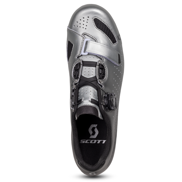 SCOTT ROAD COMP BOA SHOE Black Fade Metallic Silver Bikeshoe4u