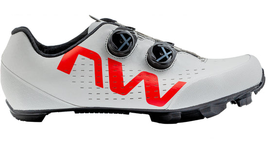 NORTHWAVE REBEL 3 Light grey/Red fluo